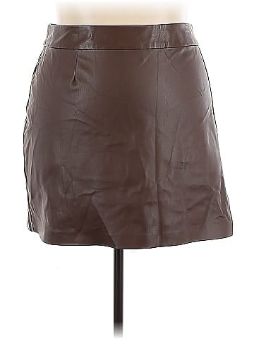 The Drop Faux Leather Skirt (view 1)