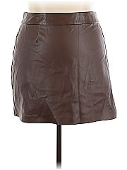 The Drop Faux Leather Skirt