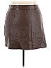 The Drop 100% Polyurethane Brown Faux Leather Skirt Size 4X - photo 1