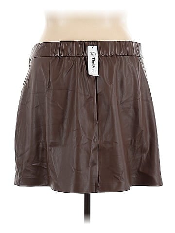 The Drop Faux Leather Skirt (view 2)