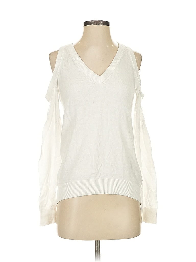 Pre-owned Michael Michael Kors Pullover Sweater In White