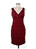 En Focus Studio Burgundy Cocktail Dress Size 8 - photo 1