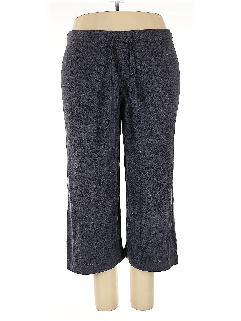 Barefoot Dreams Graphic Gray Casual Pants Size 2X - photo 1