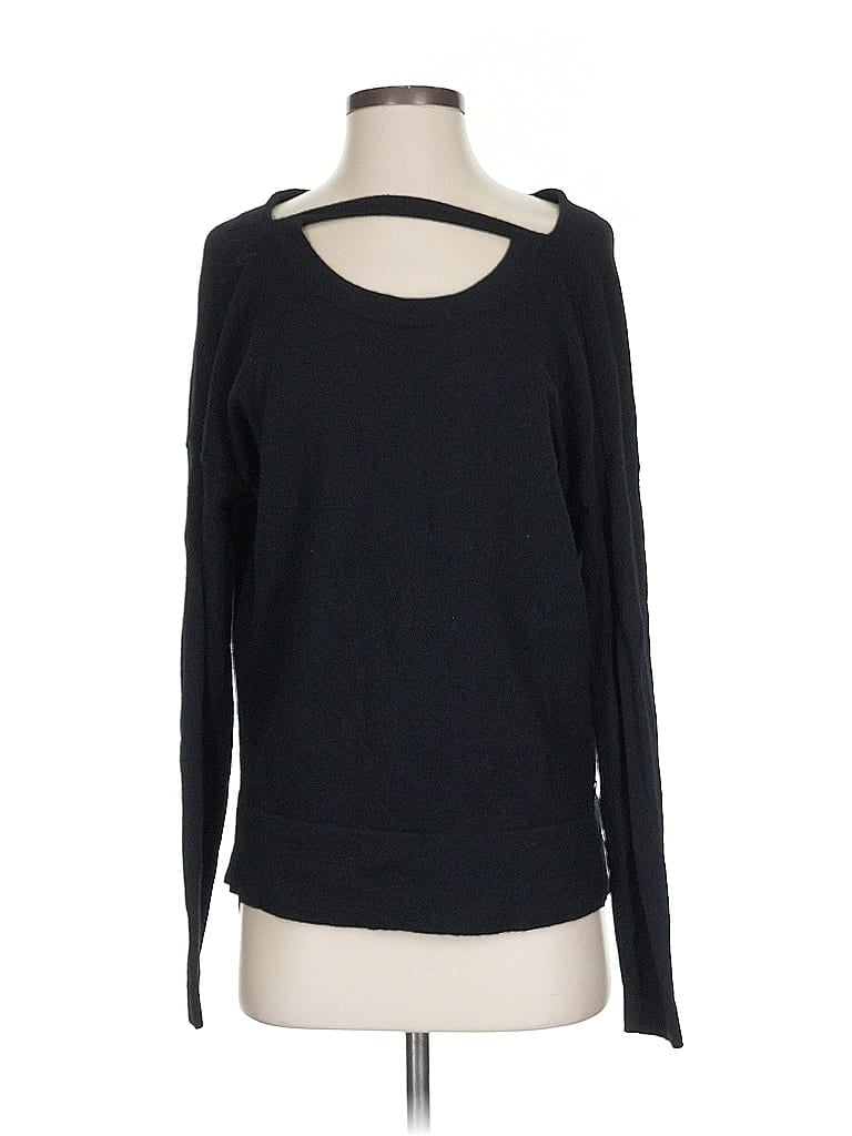 Armani Exchange 100% Merino Wool Black Wool Pullover Sweater Size S - photo 1