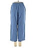Susan Graver Chevron-herringbone Blue Linen Pants Size XXS - photo 2