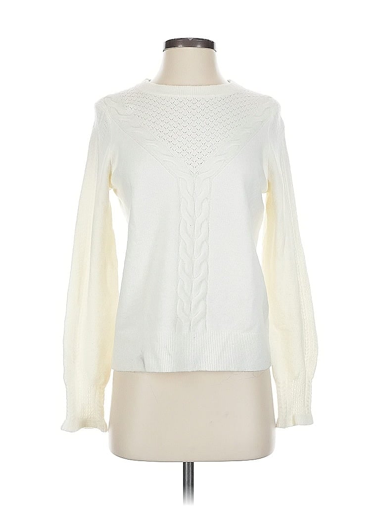 Click to view more detailed imagery on our partner's website Pre-owned Talbots Pullover Sweater In White