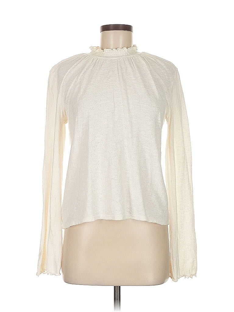 TeXTURE & THREAD Madewell Ivory Long Sleeve Top Size M - photo 1