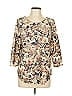 Karen Kane Tan 3/4 Sleeve Blouse Size L - photo 1