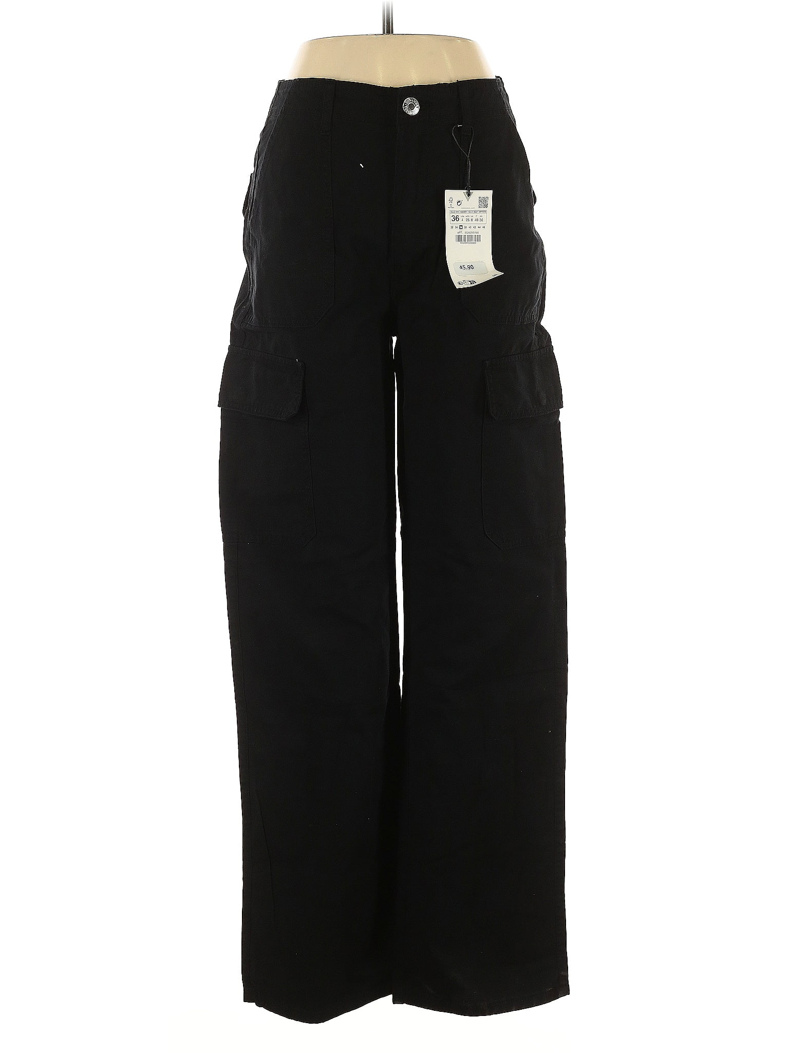 Zara 100% Cotton Black Jeans Size 4
