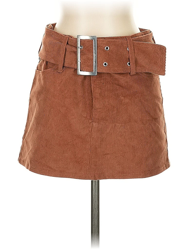 Click to view more detailed imagery on our partner's website Pre-owned Garage Casual Skirt In Brown