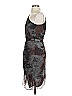 Black Halo 100% Silk Graphic Gray Cocktail Dress Size 2 - photo 5