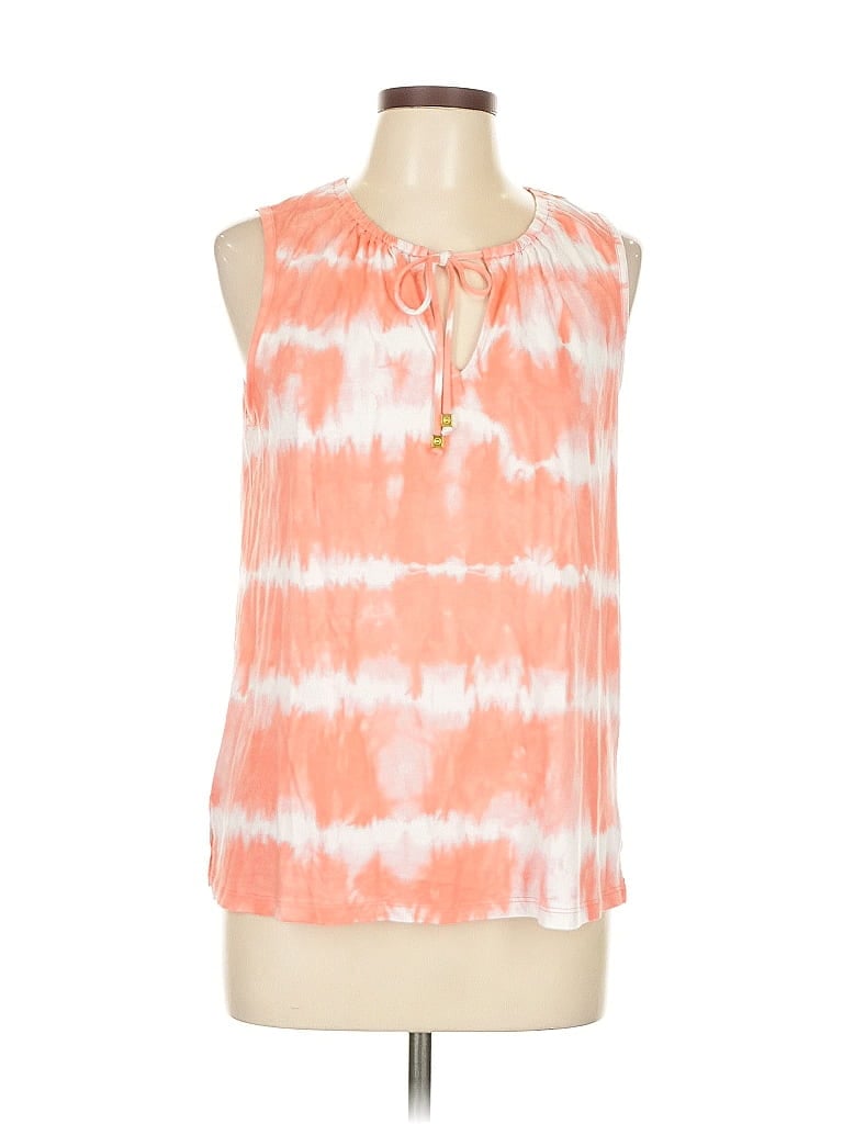 Pre-owned Michael Michael Kors Sleeveless Blouse In Orange
