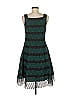 Donna Ricco Chevron-herringbone Green Cocktail Dress Size 8 - photo 2
