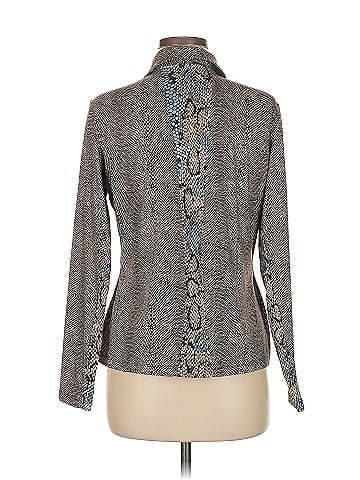 GG Blue Long Sleeve Blouse (view 2)