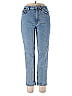 Stradivarius Hearts Blue Jeans Size 10 - photo 1