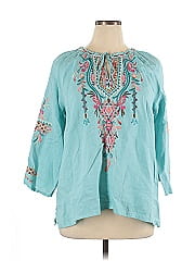Johnny Was 3/4 Sleeve Blouse