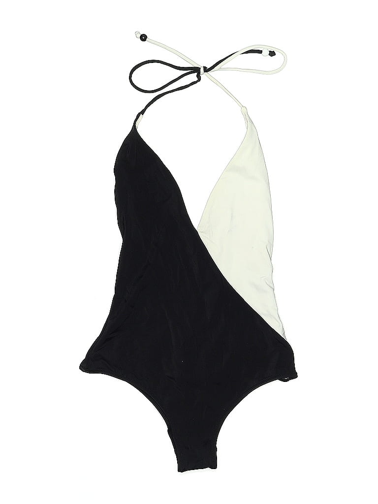 Victoria's Secret Color Block Black One Piece Swimsuit Size S - 52% off ...