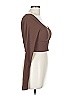 Worth Brown Long Sleeve Top Size 10 - photo 4