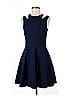 Armani Exchange 100% Polyester Solid Blue Cocktail Dress Size 6 - photo 1