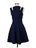 Armani Exchange 100% Polyester Solid Blue Cocktail Dress Size 6 - photo 2