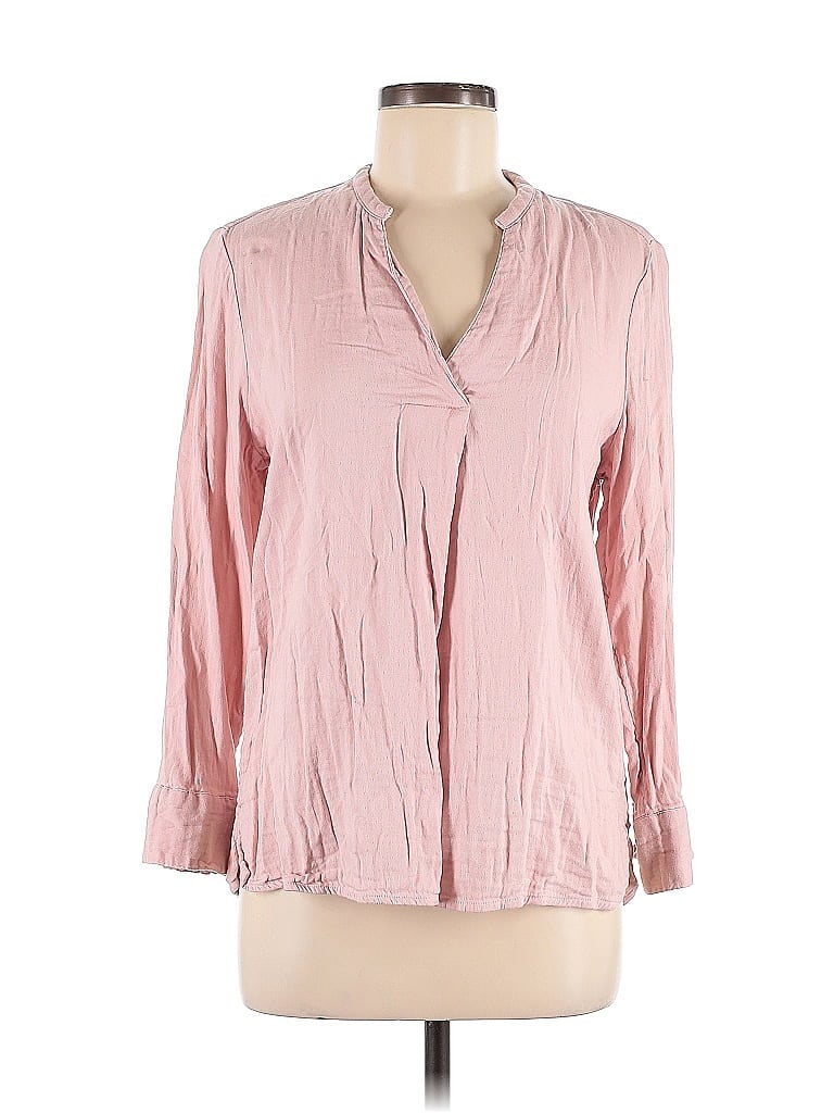 Pre-owned Old Navy Long Sleeve Blouse In Pink