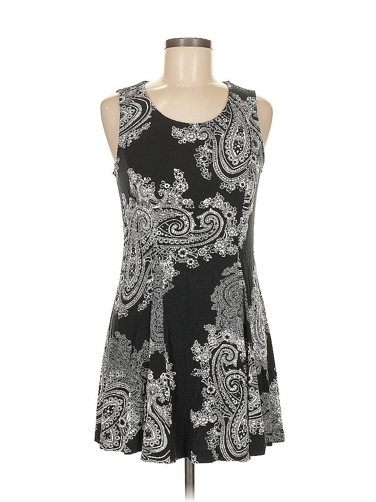Soma Paisley Black Casual Dress Size M - photo 1