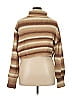 12th Tribe Stripes Tan Turtleneck Sweater Size XL - photo 2