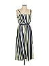 Ann Taylor LOFT Outlet Stripes Green Casual Dress Size L - photo 1