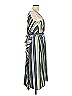 Ann Taylor LOFT Outlet Stripes Green Casual Dress Size L - photo 3