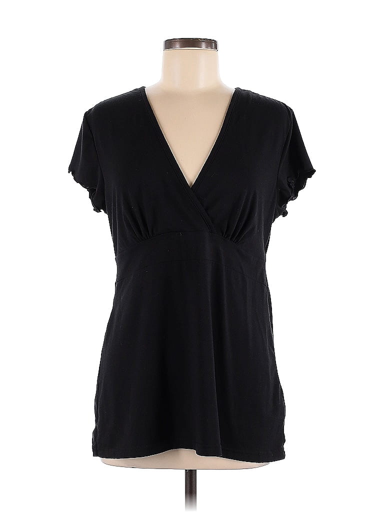Venus Black Short Sleeve Top Size M - photo 1