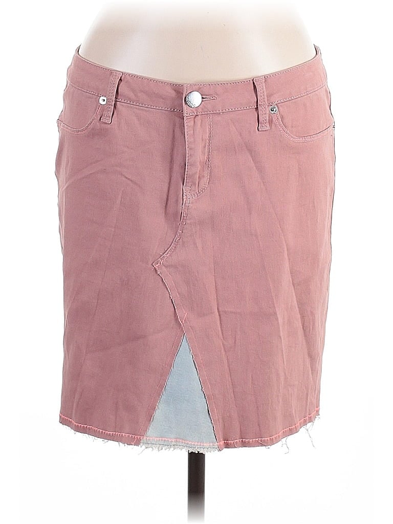 No Boundaries Pink Denim Skirt Size 13 - photo 1
