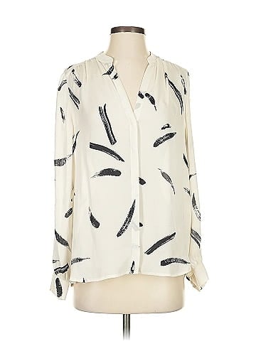 Joie Long Sleeve Silk Top (view 1)