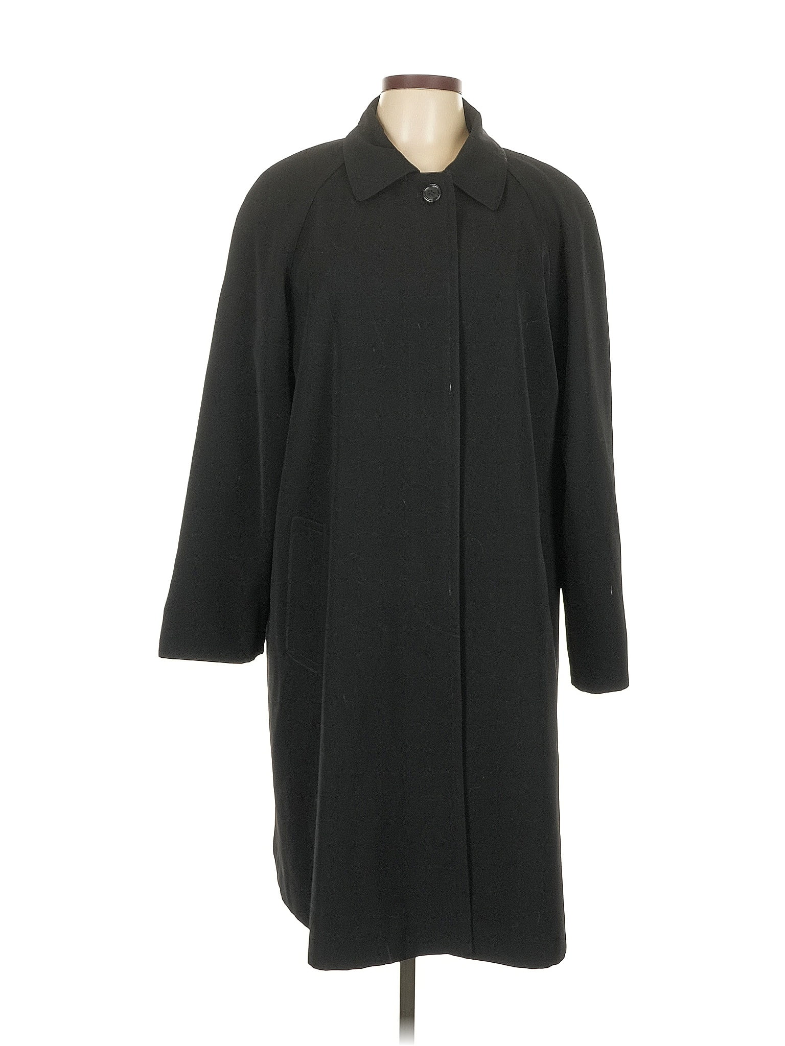 Gallery 100% Polyester Black Coat Size L
