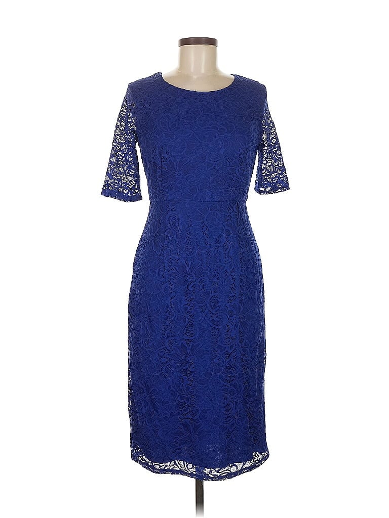 En Focus Studio Blue Cocktail Dress Size 8 - photo 1