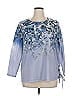 Cj Banks Blue 3/4 Sleeve Blouse Size 1X - photo 1