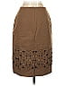 Worth New York Graphic Brown Casual Skirt Size 2 - photo 2