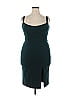 BHLDN 100% Polyester Solid Teal Green Cocktail Dress Size 16 - photo 1