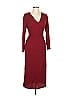 Bershka Burgundy Casual Dress Size L - photo 1