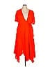 A.L.C. 100% Silk Orange Casual Dress Size 18 - photo 1