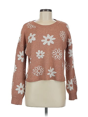 Pink Rose Pullover Sweater (view 1)
