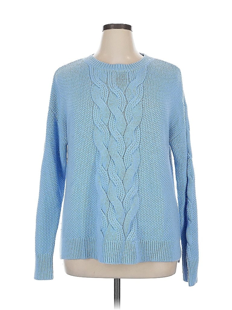 St. John's Bay 100% Acrylic Blue Pullover Sweater Size XL - photo 1