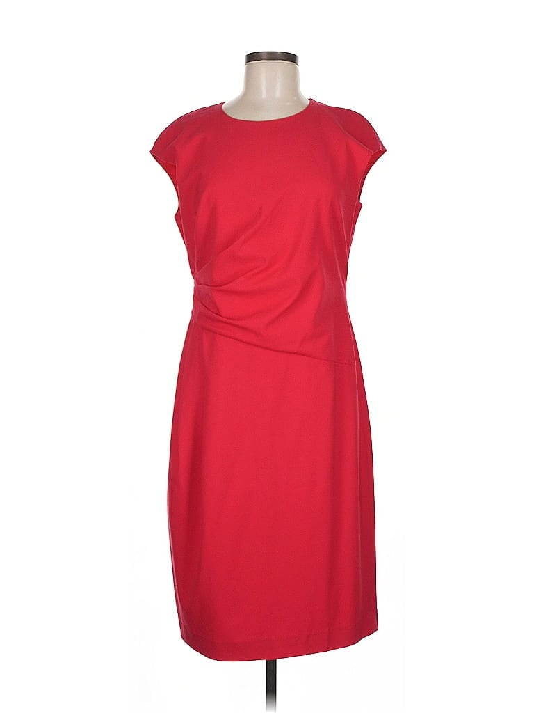 Pre-owned Lafayette 148 Cocktail Dress In Red