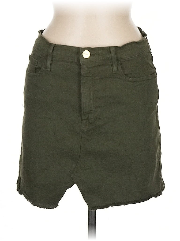 FRAME Denim Green Casual Skirt Size 29 waist - photo 1