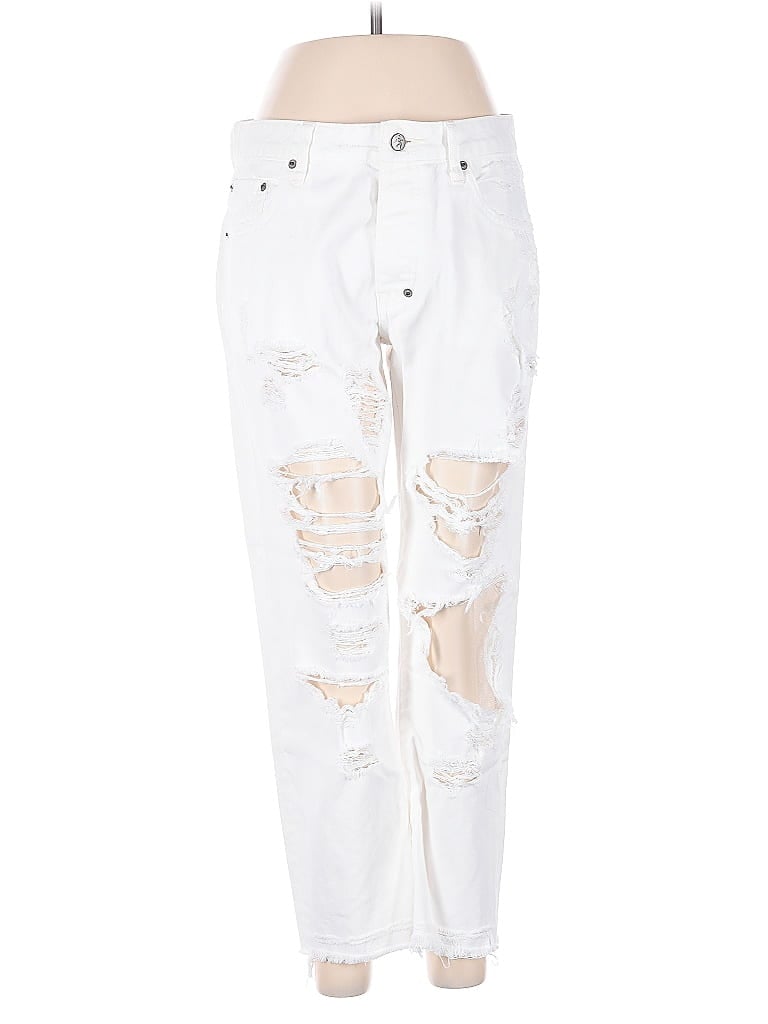 PRPS 100% Cotton White Jeans Size 27 waist - photo 1