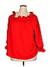 Tuckernuck 100% Polyester Red 3/4 Sleeve Blouse Size XXL - photo 1