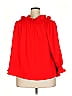 Tuckernuck 100% Polyester Red 3/4 Sleeve Blouse Size XXL - photo 2
