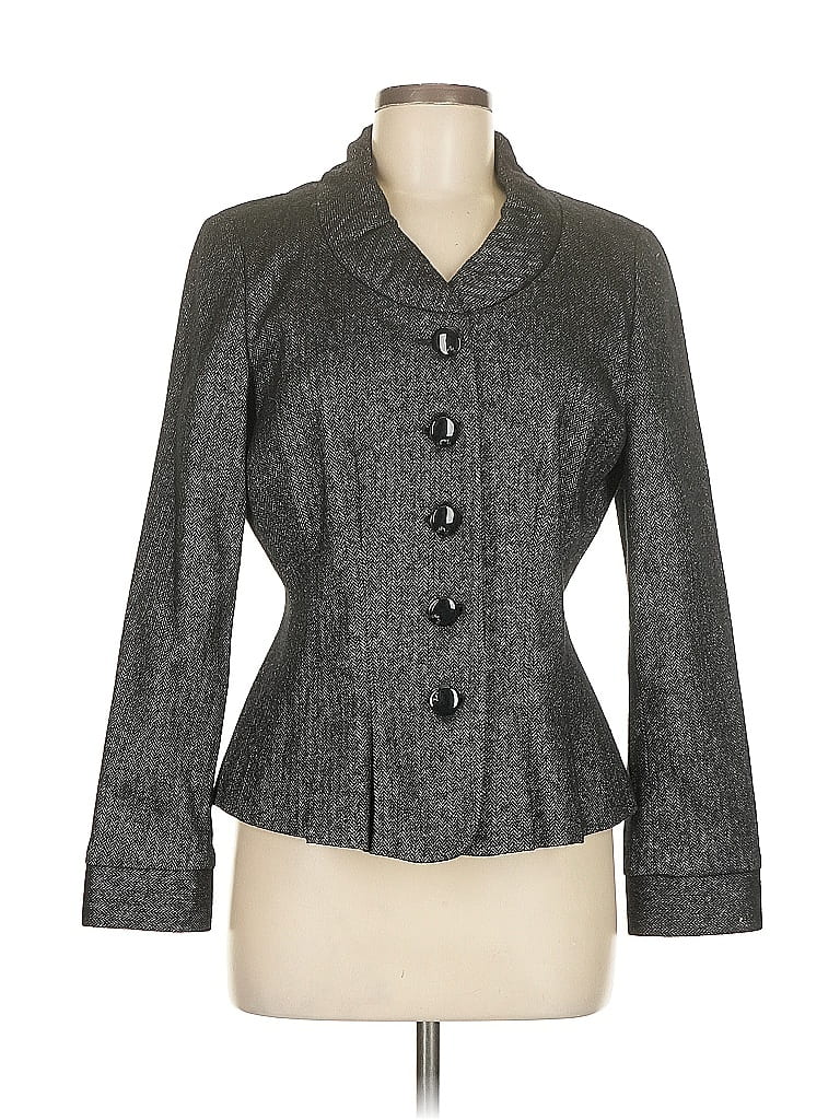 Click to view more detailed imagery on our partner's website Pre-owned Sharagano Blazer Jacket In Gray