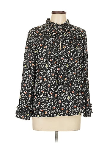 Rebecca Taylor Long Sleeve Silk Top (view 1)