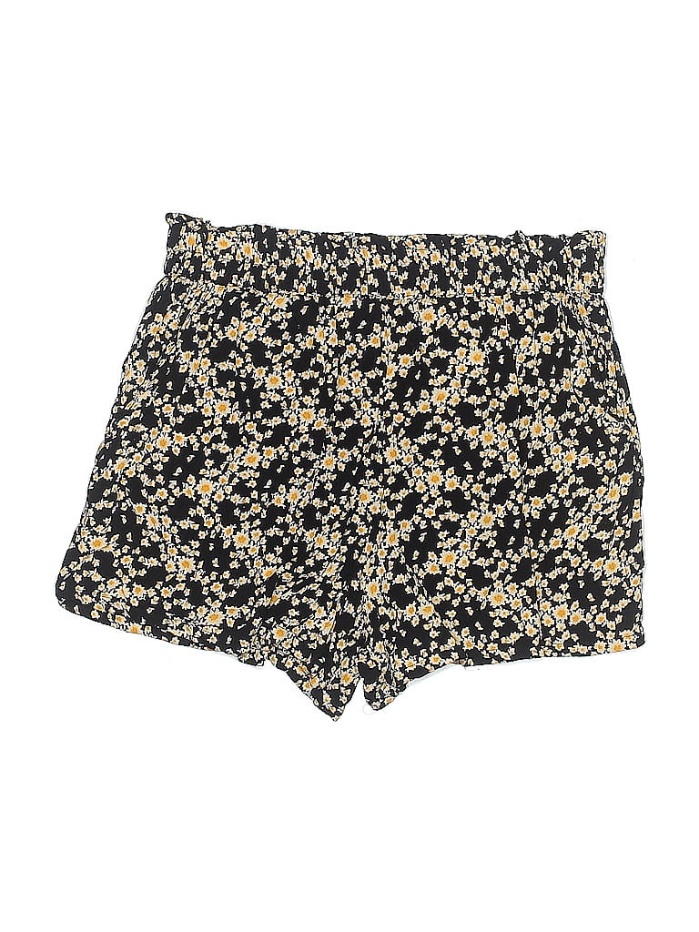 Angie 100% Rayon Floral Gold Shorts Size L - photo 1