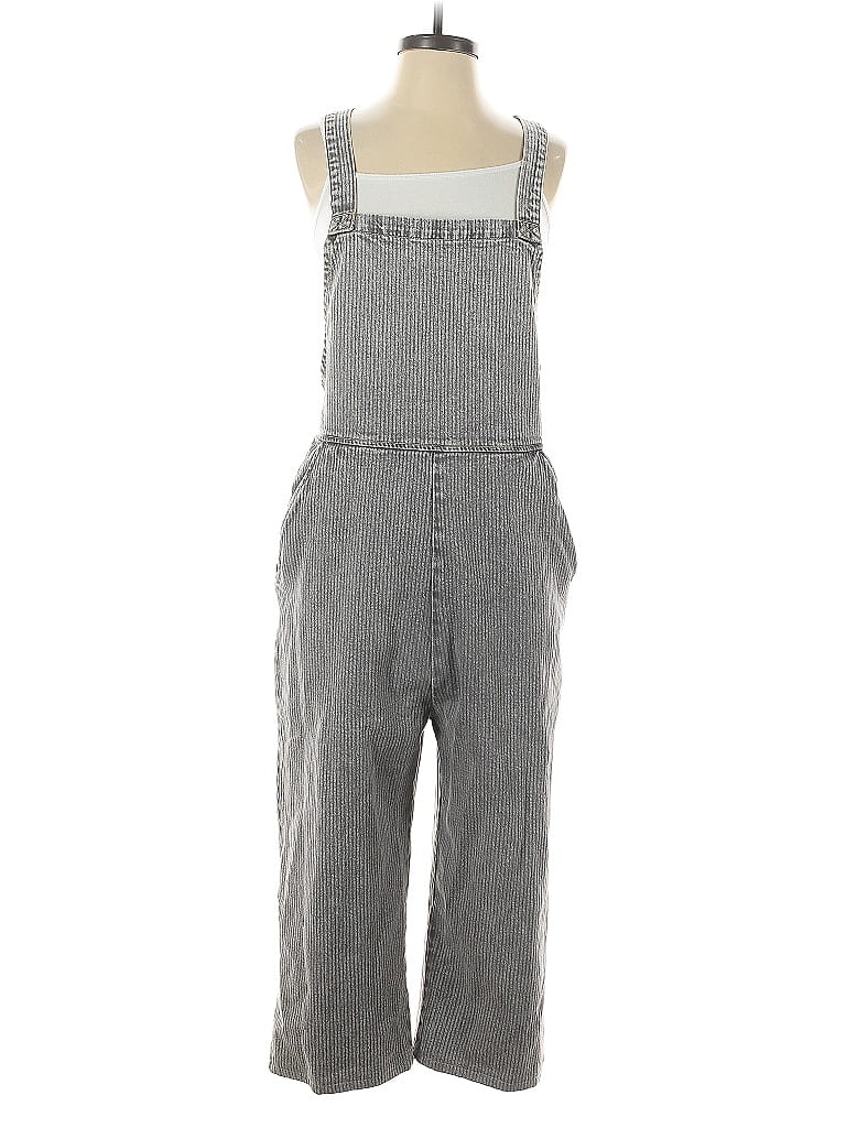 RVCA 100% Cotton Gray Overalls Size 12 - photo 1